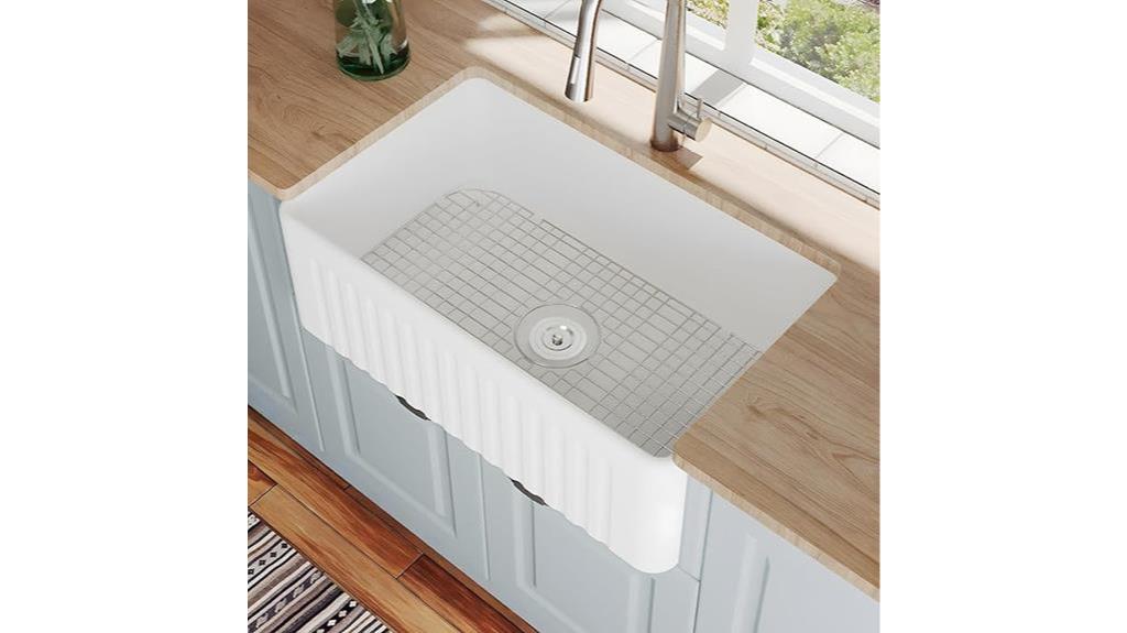 30 inch white farmhouse sink