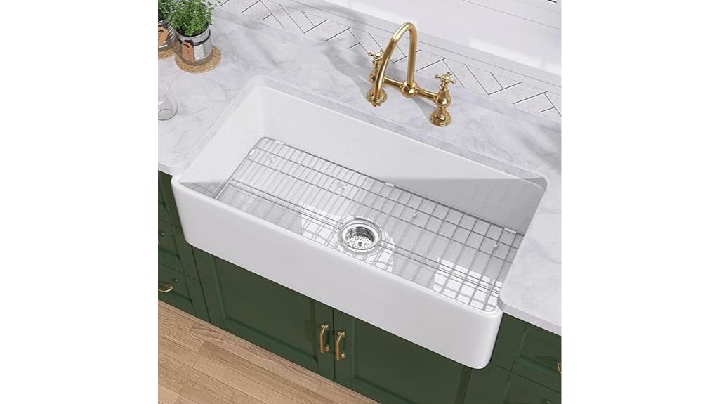 33 inch white farmhouse sink