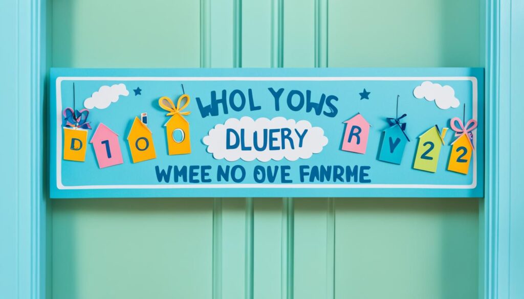 DIY Bluey door sign showcase