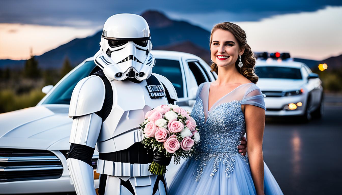 'Star Wars'-obsessed dad escorts daughter to prom as a stormtrooper