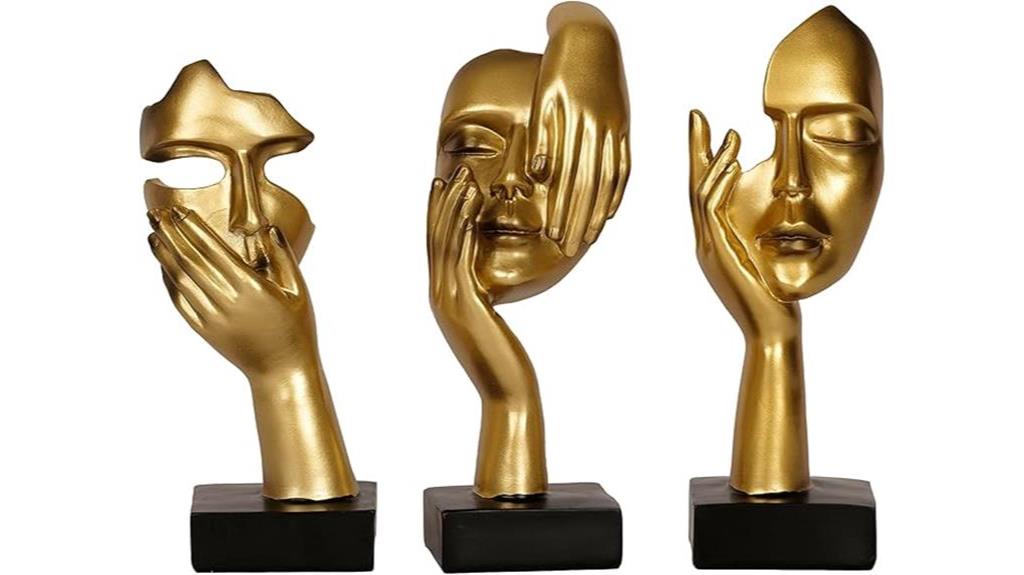 abstract thinker statue decor