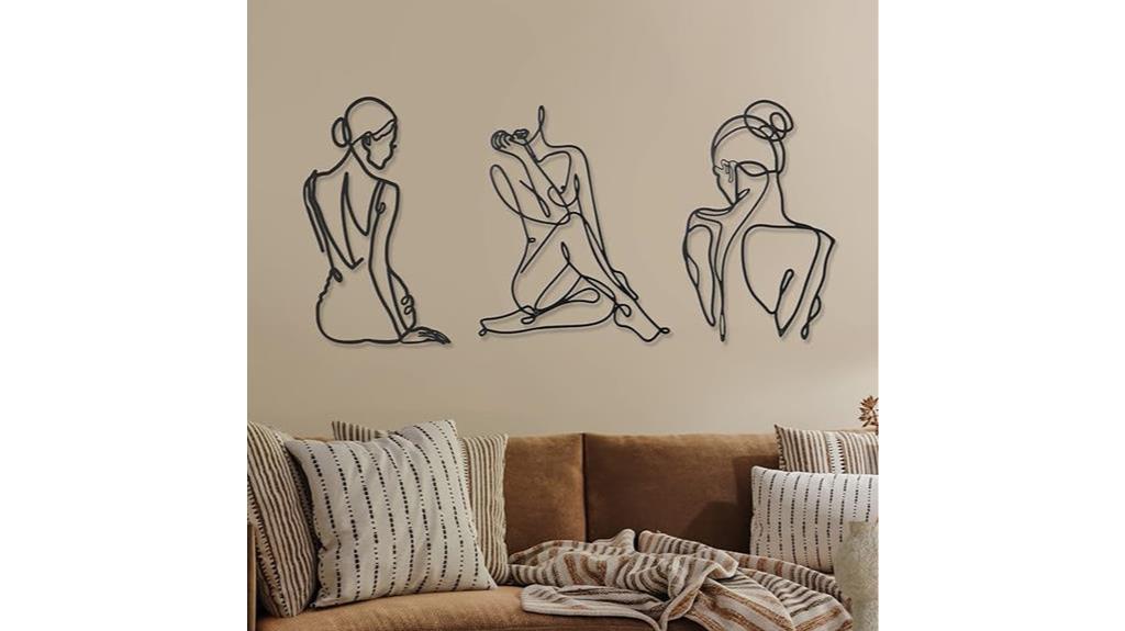 abstract woman wall art