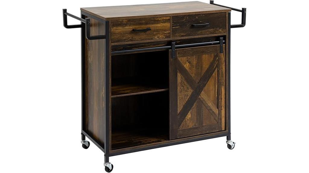 adjustable industrial kitchen cart