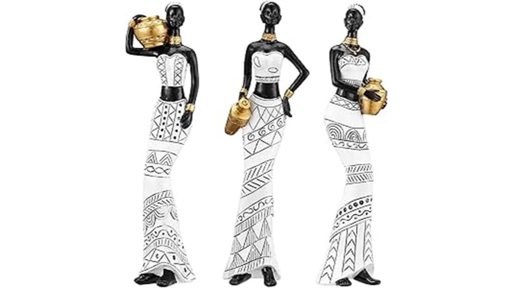 african art sculptures set