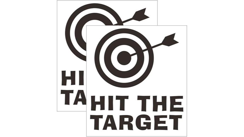 aim with toilet stickers