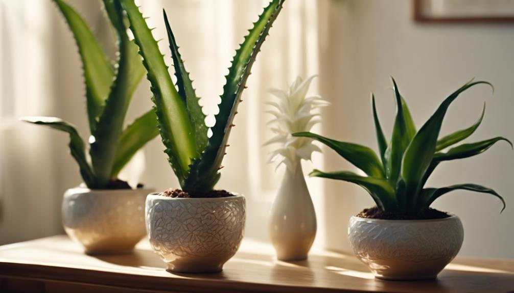 aloe vera peace lily