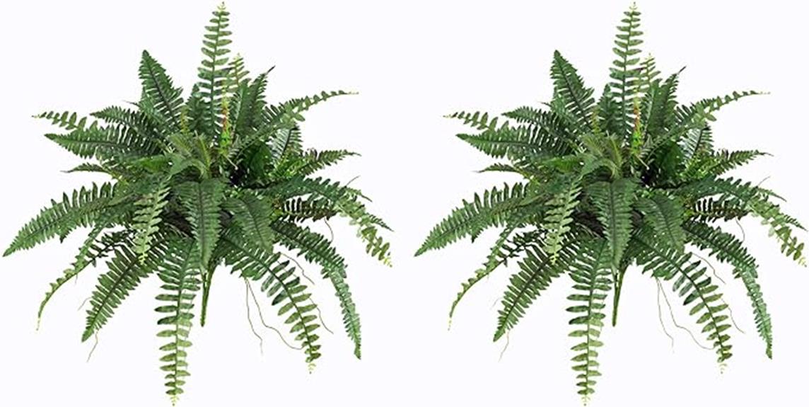 artificial boston fern set