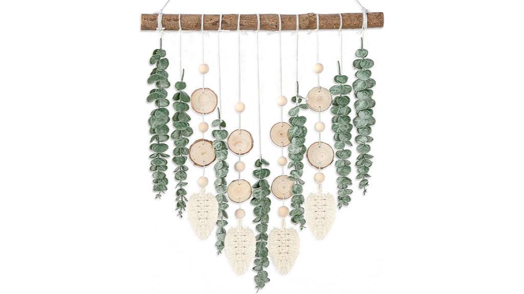 artificial eucalyptus wall decor