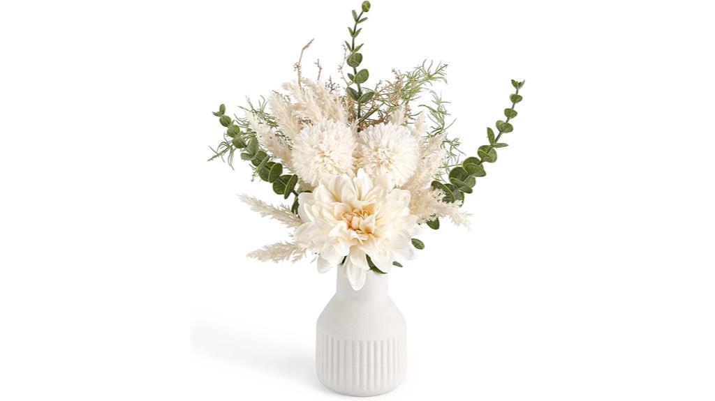 artificial flowers in vase