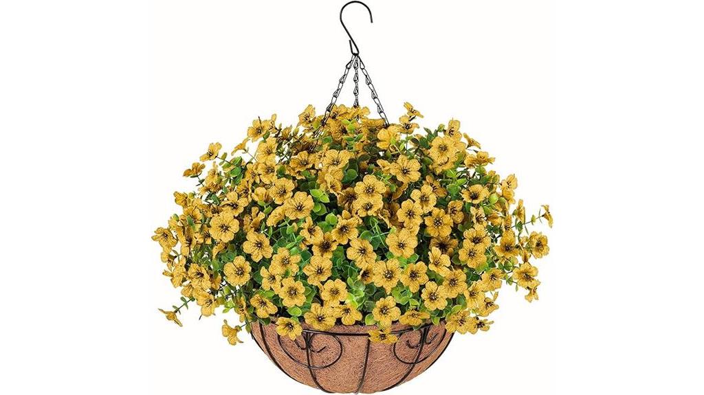 artificial hanging plant decor