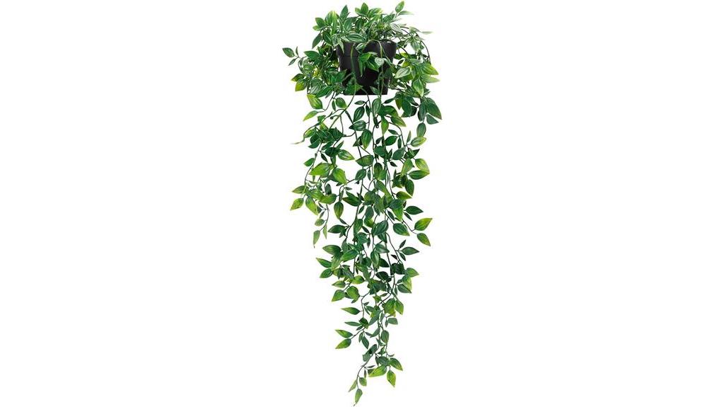 artificial hanging plant decor