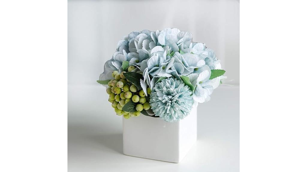 artificial peony flowers display