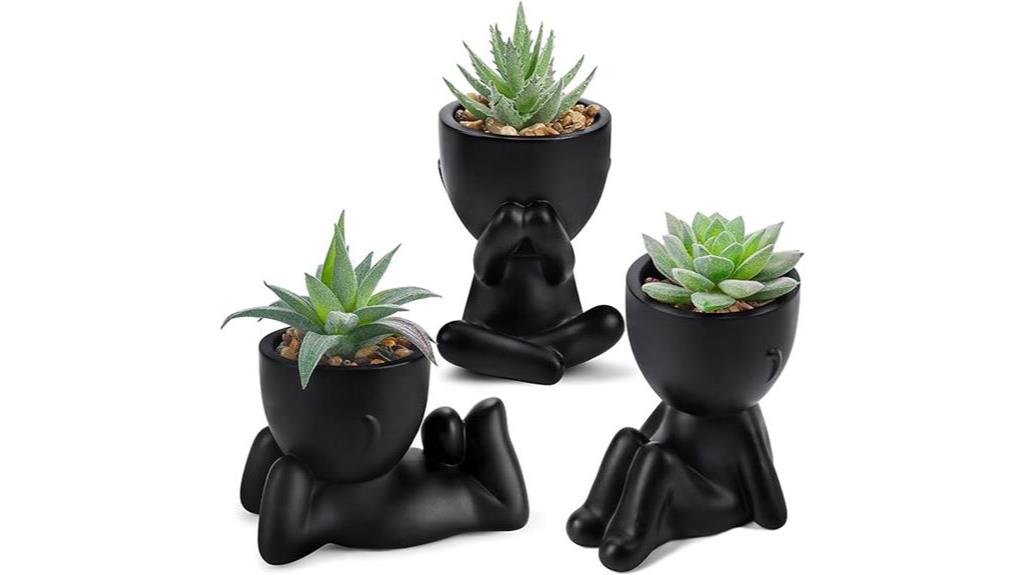 artificial succulents for decor