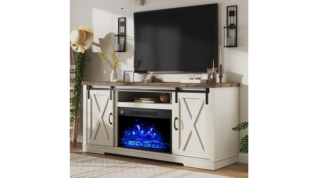 barn door tv stand