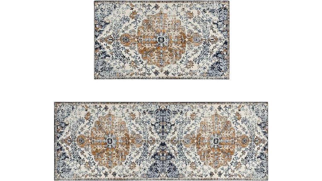 boho kitchen rug set