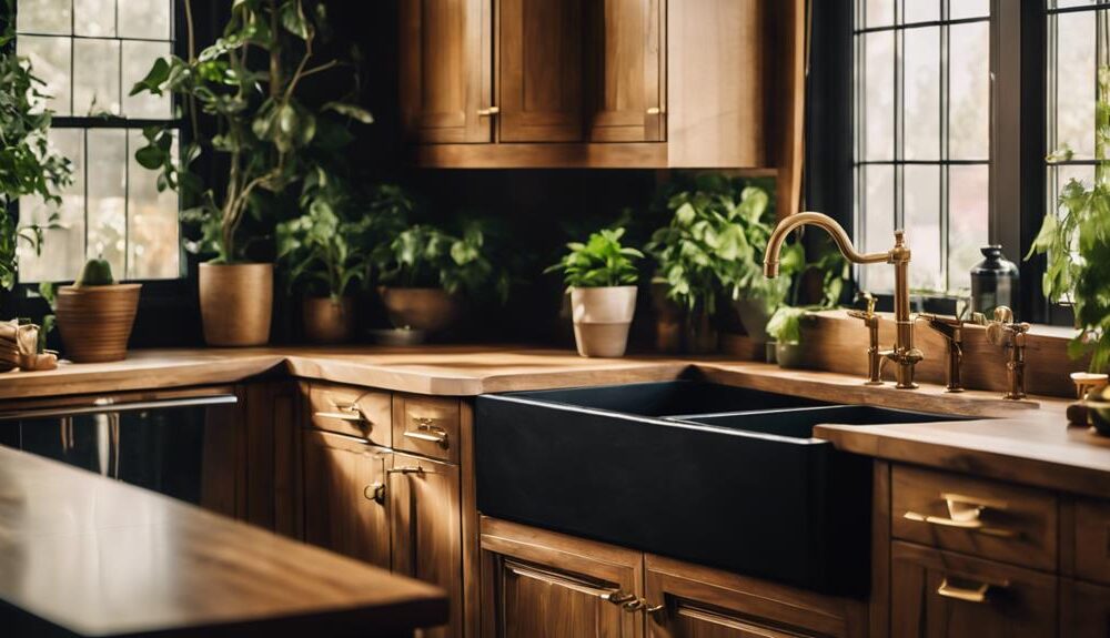 bold elegant black sink