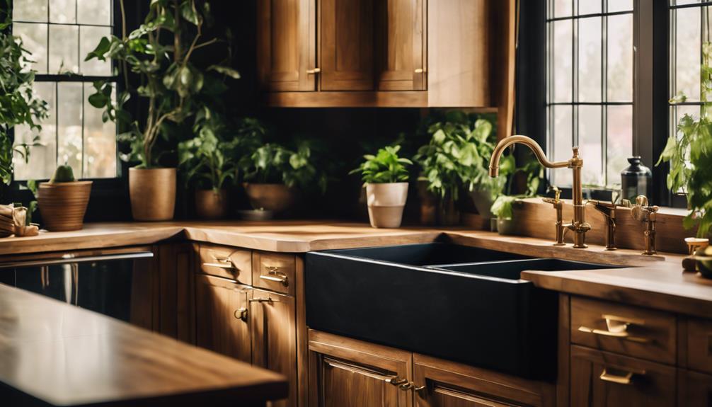 bold elegant black sink