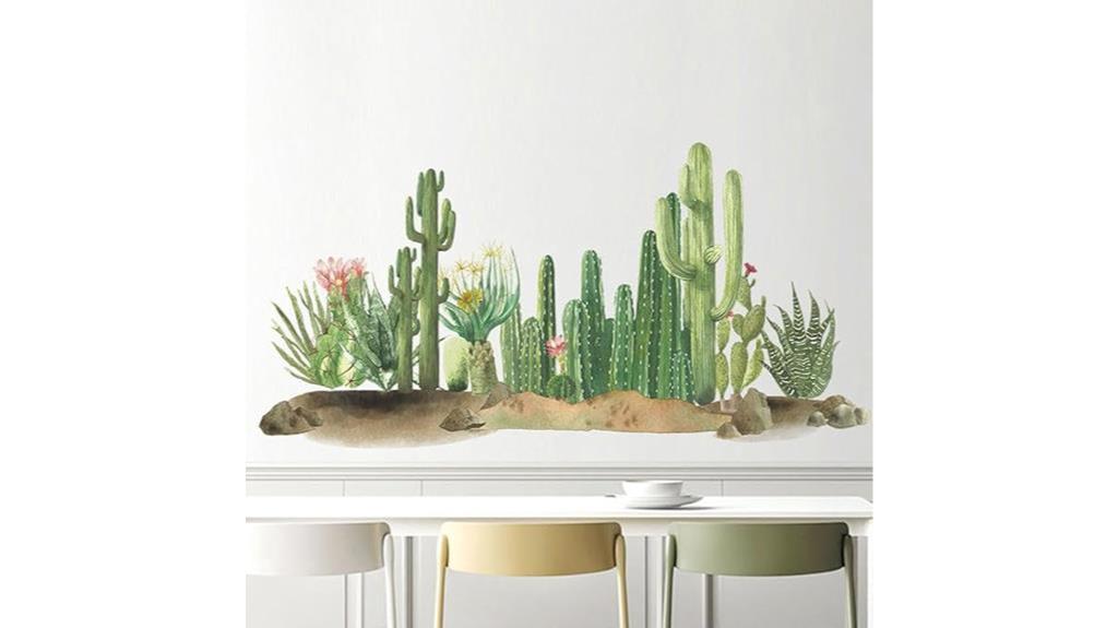 cactus themed wallpaper for decor