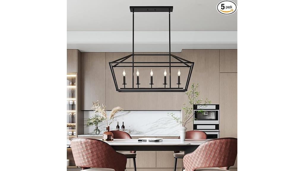 candle chandelier for kitchen