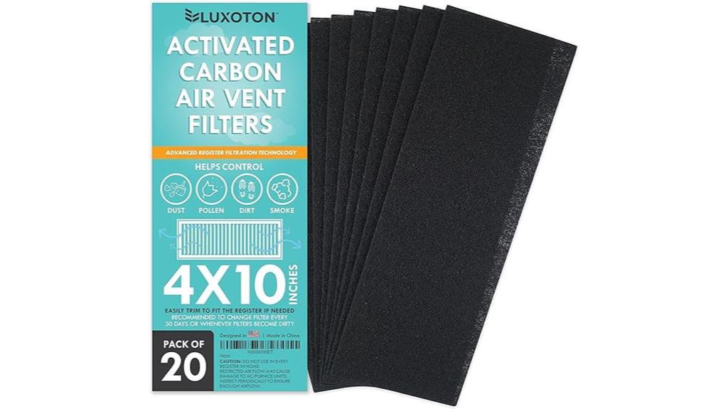 carbon air vent filters