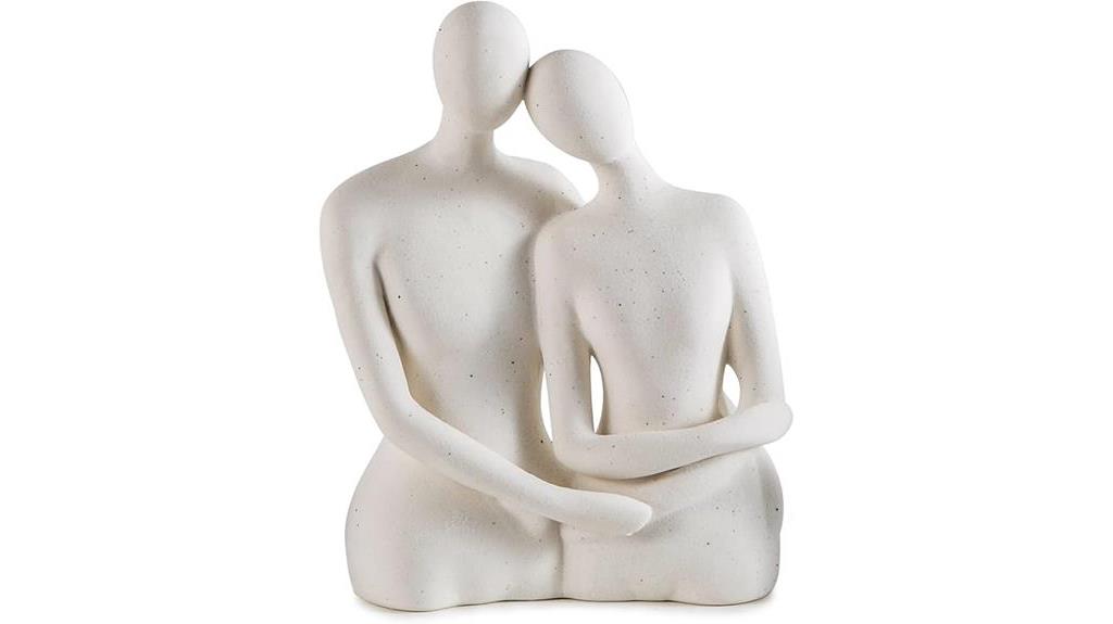 ceramic couple statue decor