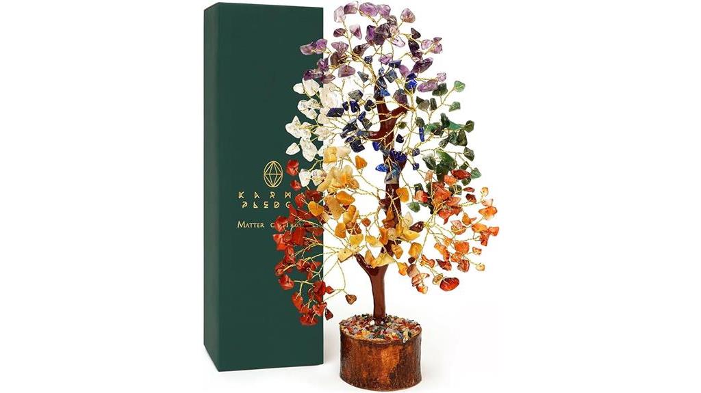 chakra crystal tree decor