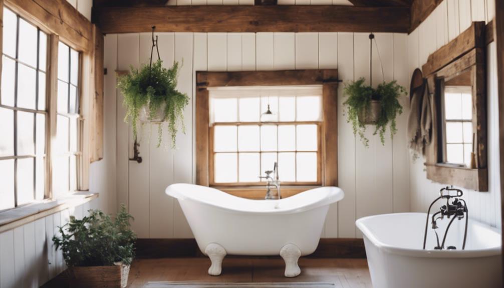 charming and comfortable farmhouse bathrooms