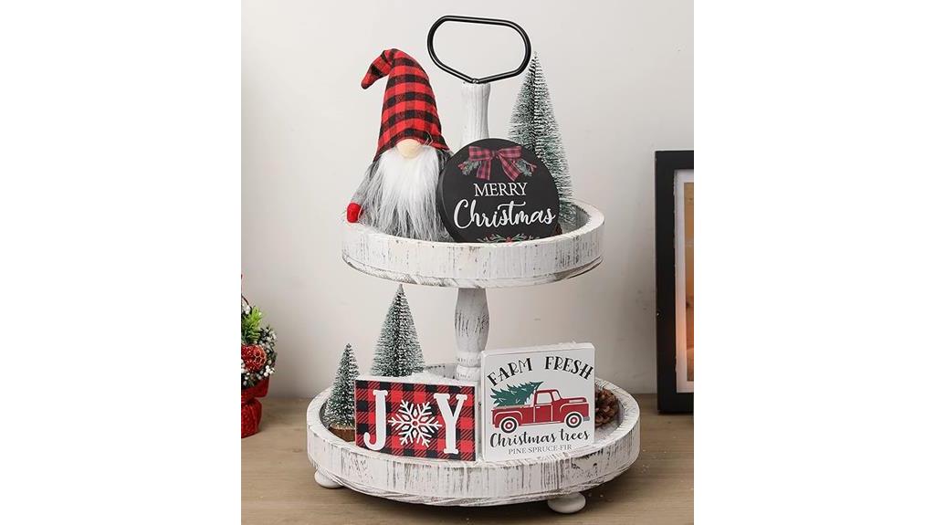 christmas decor tray set