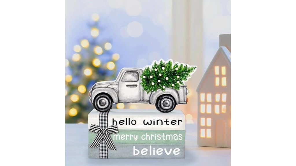 christmas wooden signs decor