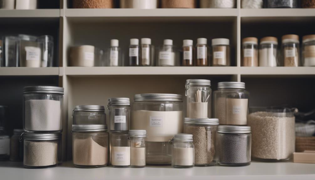 clear containers for organization