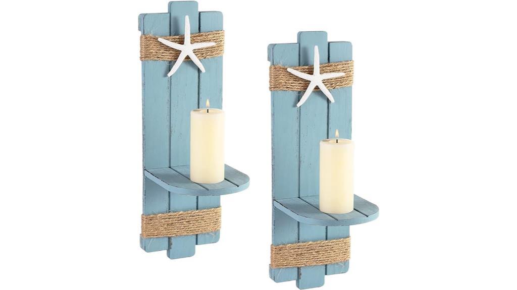 coastal style candle sconces