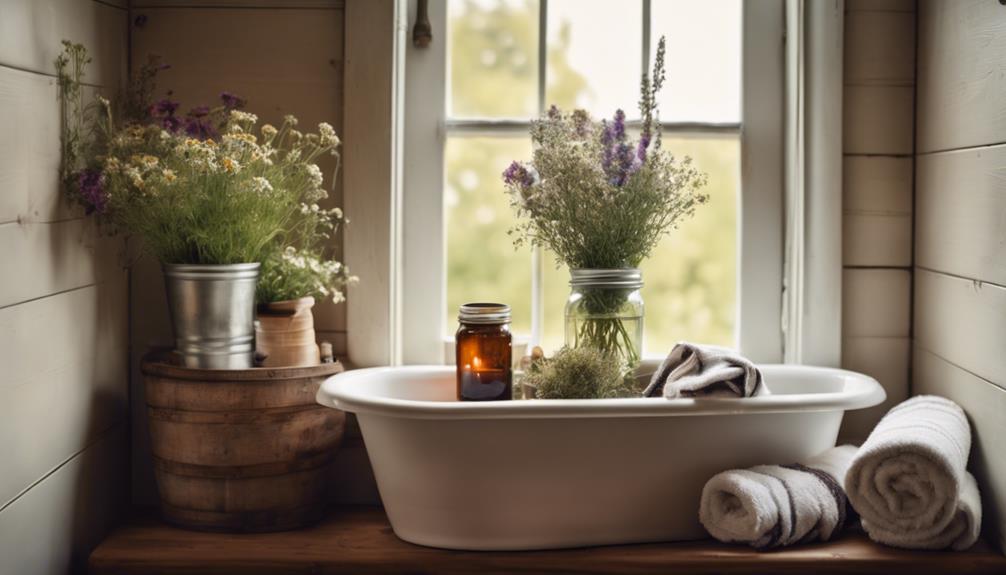 country charm bathroom decor