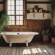 cozy elegant farmhouse bathroom