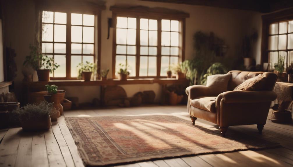 cozy farmhouse floor rug