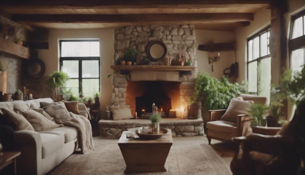 cozy farmhouse living room