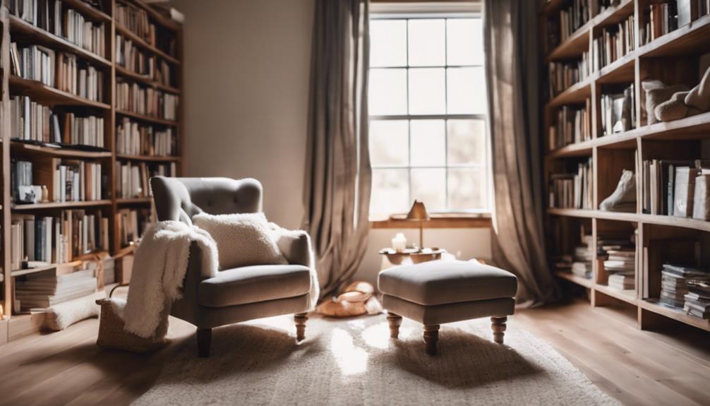 cozy reading space design