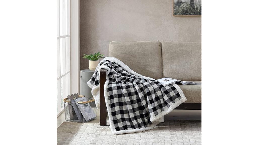 cozy reversible sherpa blanket