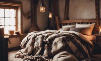 cozy rustic farmhouse bedding