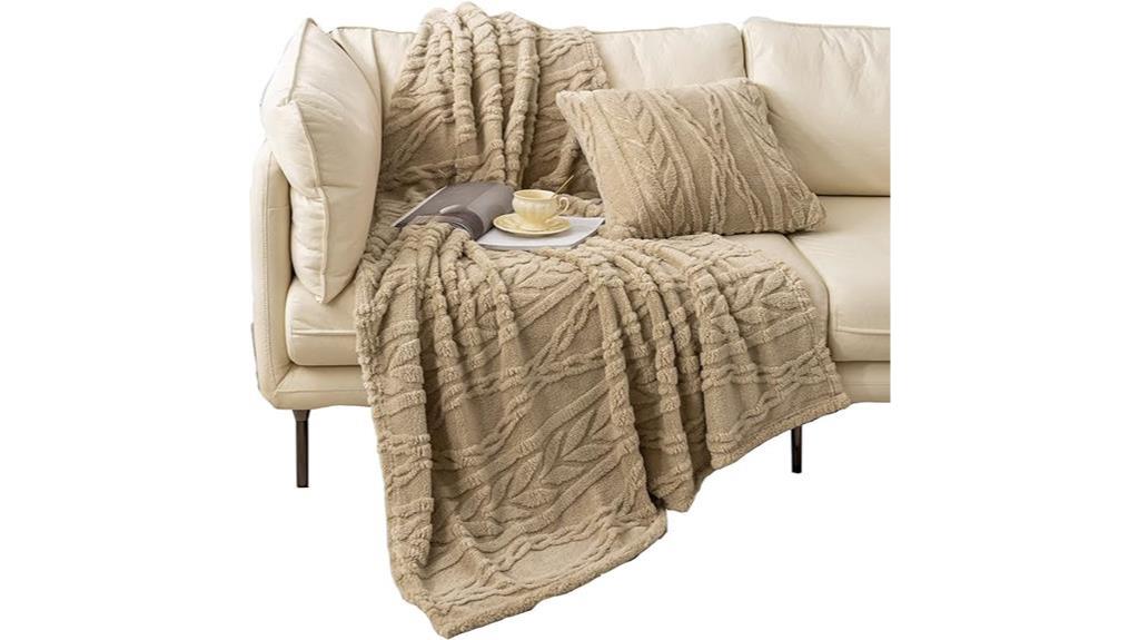 cozy sherpa throw blanket