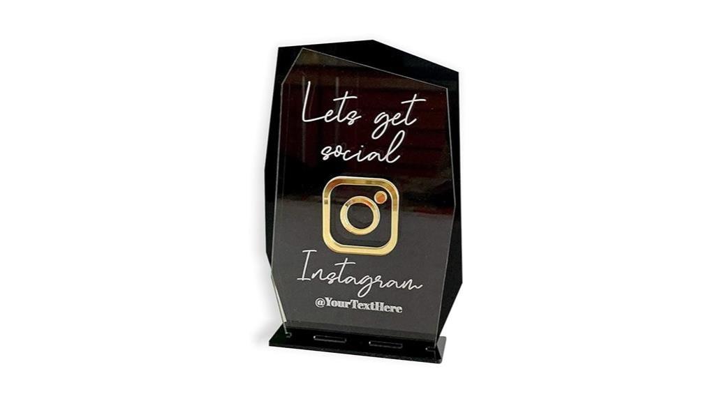 custom instagram sign design