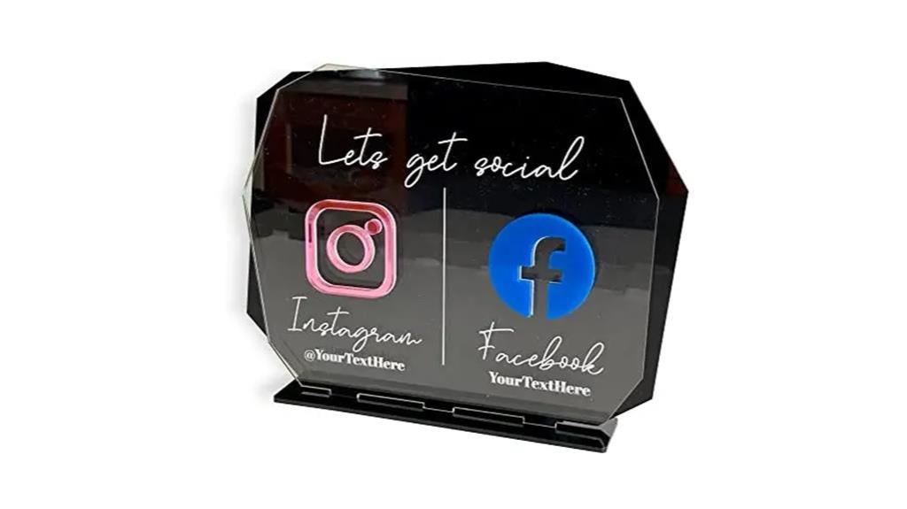 custom instagram sign design