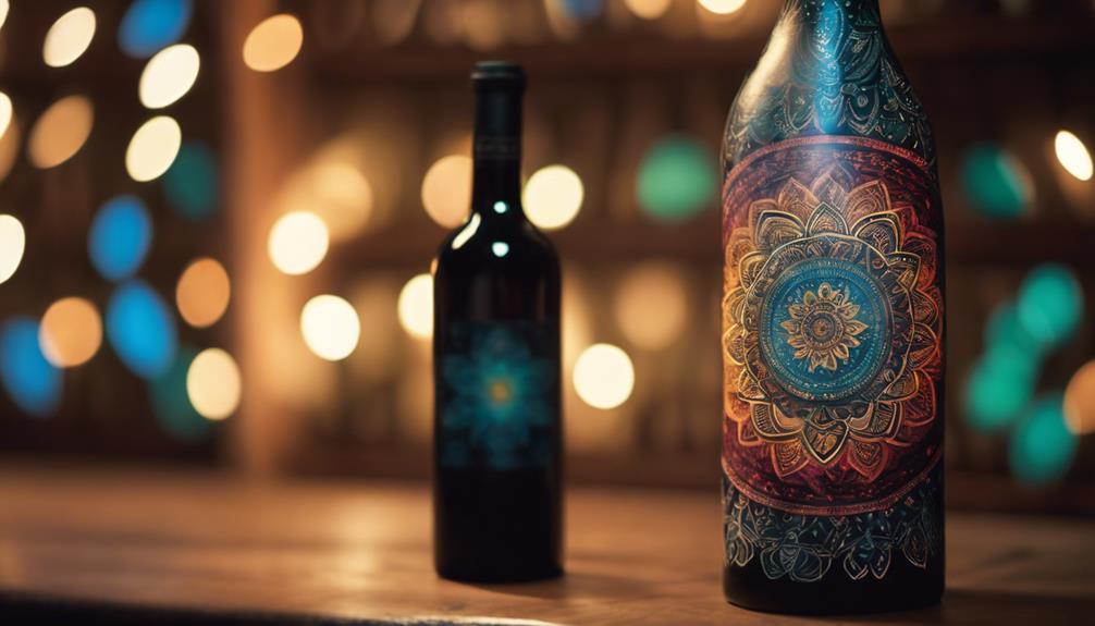 customizing wine bottles creatively