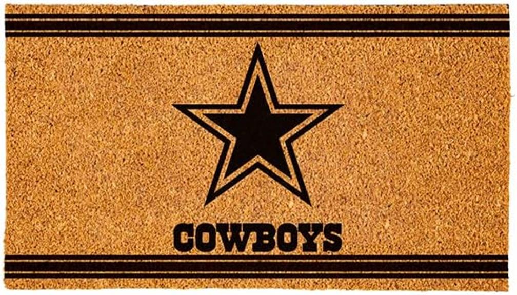 dallas cowboys themed doormat