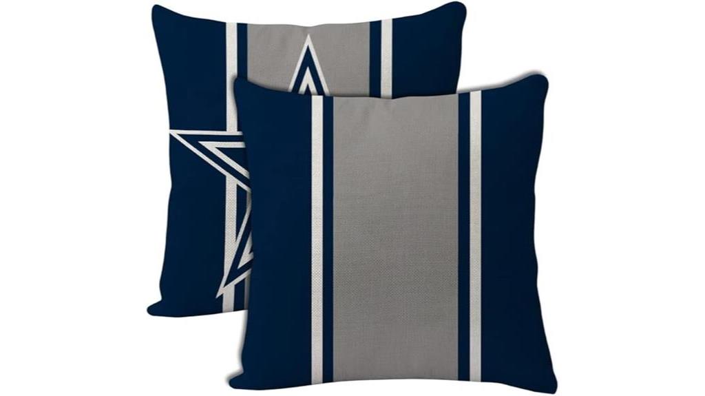 dallas themed football throw pillows