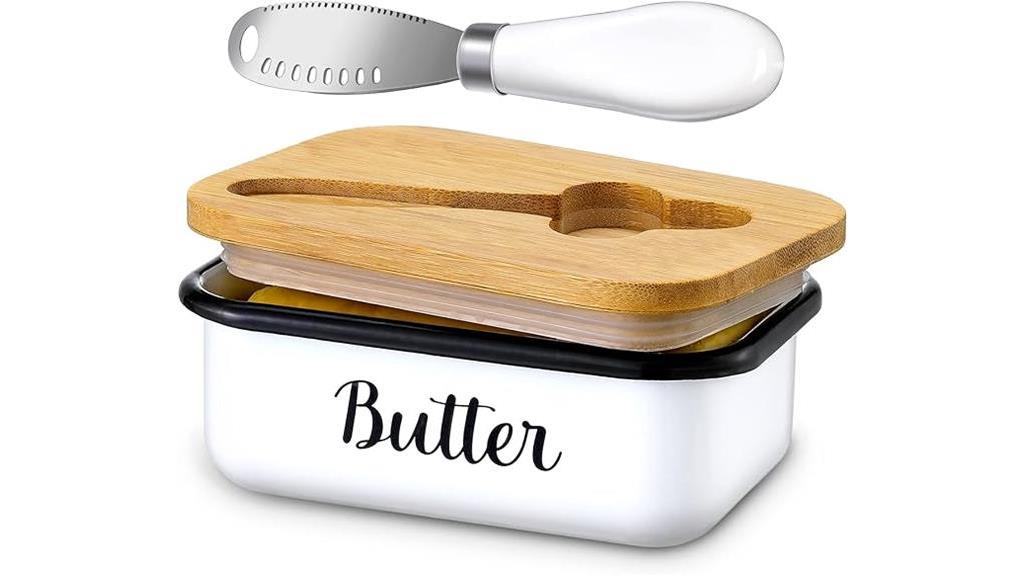 decorative butter dish set