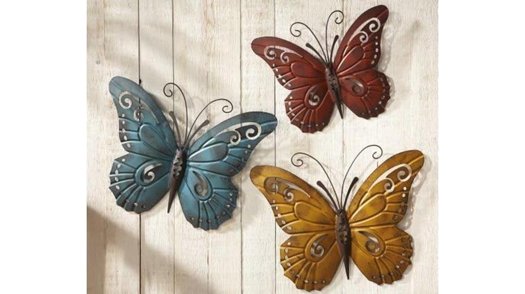 discount store metal butterflies