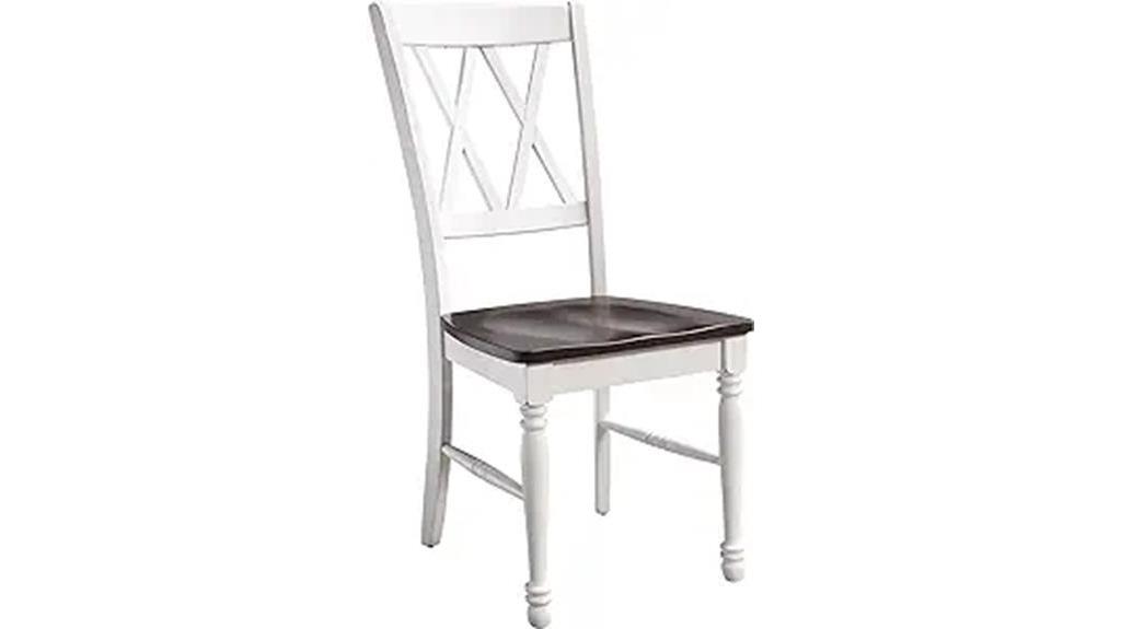 distressed white dining chairs