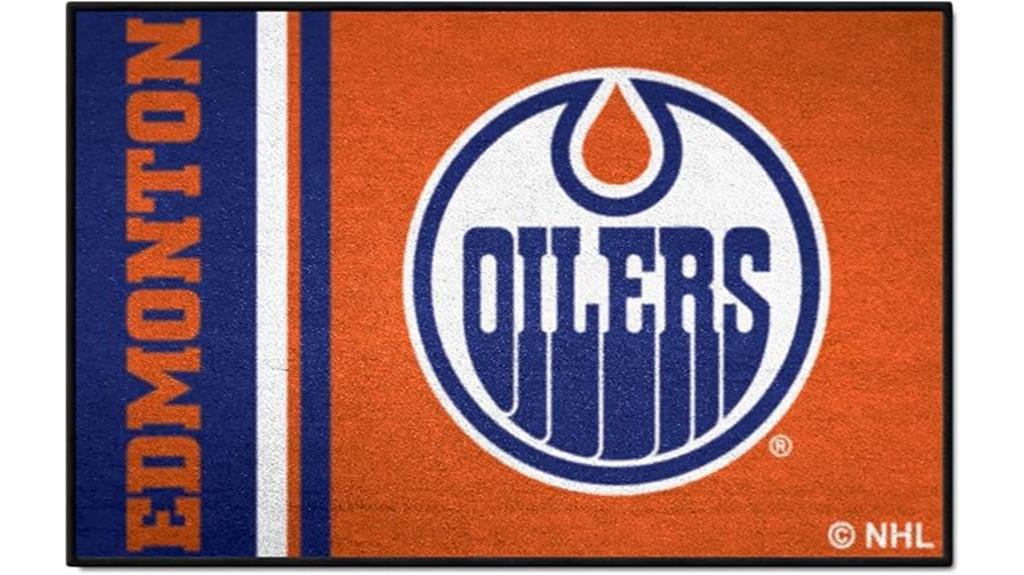 edmonton oilers themed rug