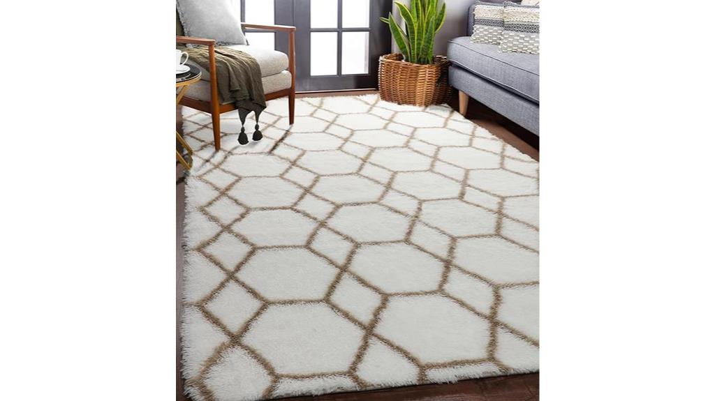 elegant 5x7 geometric rug