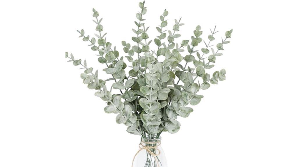 elegant faux eucalyptus arrangement